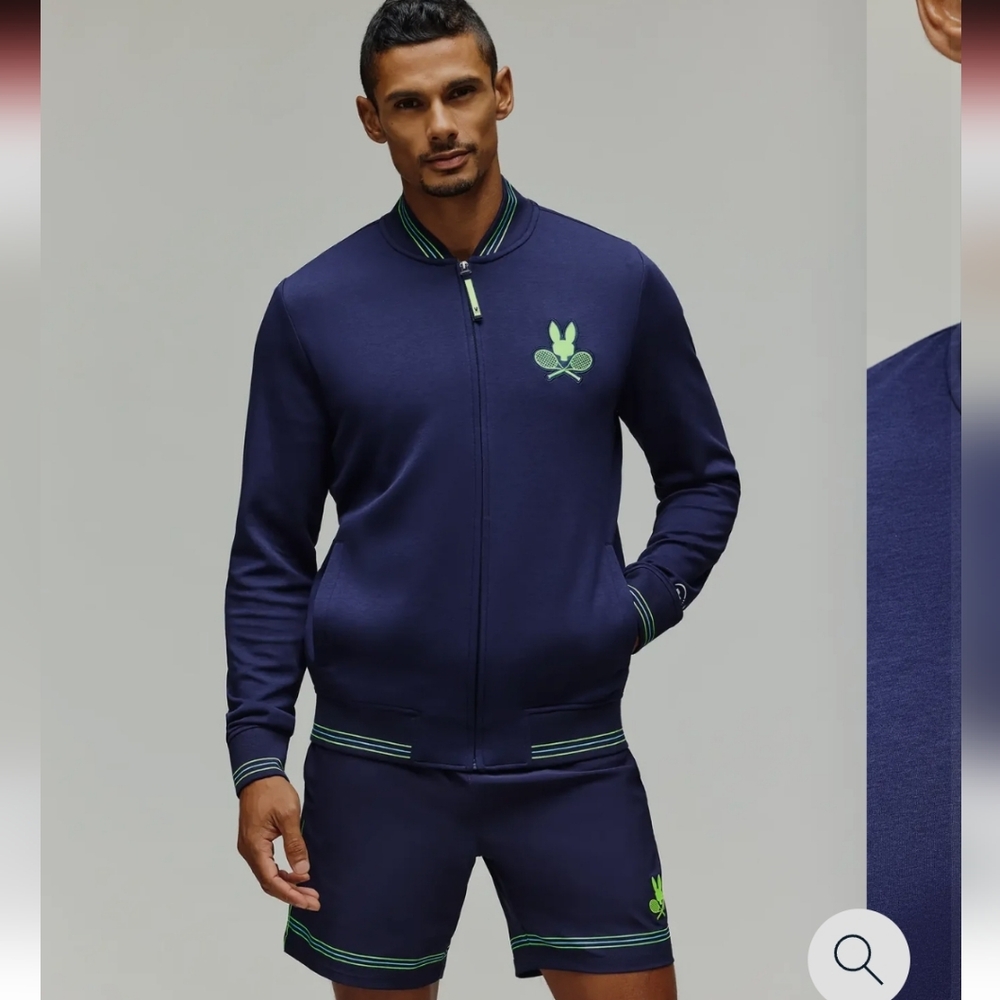 Mens Psycho Bunny Tennis Jacket
